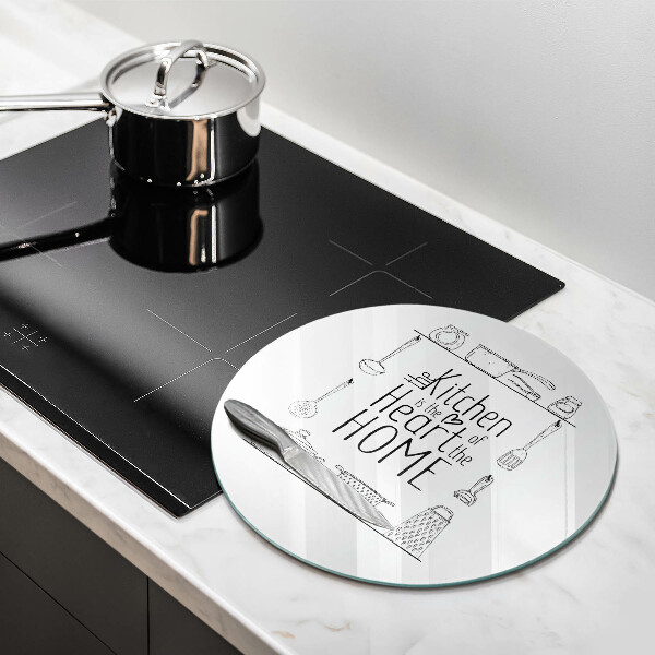 Kuchynská doska zo skla Nápis veta