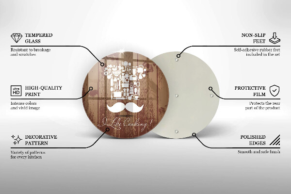 Kuchynská doska zo skla I like cooking
