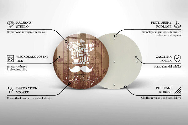 Kuchynská doska zo skla I like cooking