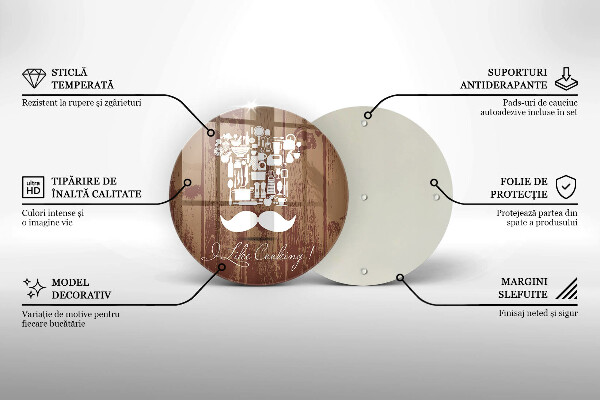 Kuchynská doska zo skla I like cooking