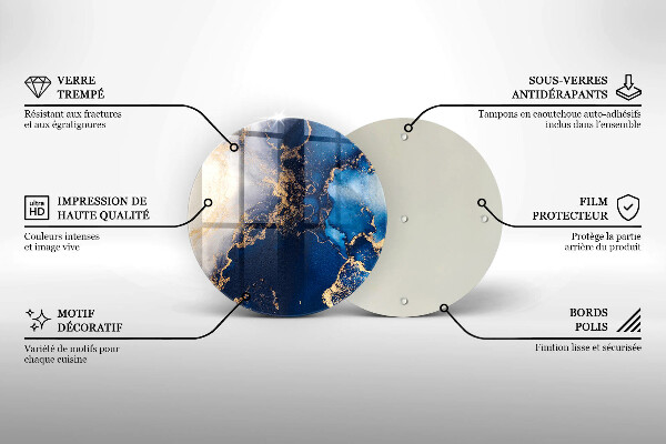 Kuchynská doska zo skla Elegantné pozadie a zlato