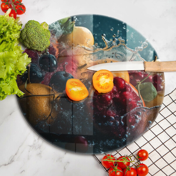 Kuchynská doska zo skla Ovocie vo vode