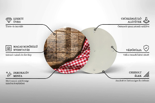 Kuchynská doska zo skla Drevený stôl