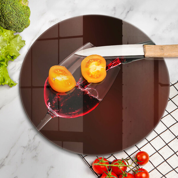 Kuchynská doska zo skla Pohár vína