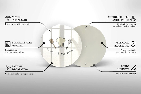 Kuchynská doska zo skla Master of the Kitchen