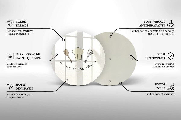Kuchynská doska zo skla Master of the Kitchen