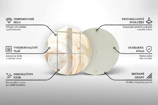 Kuchynská doska zo skla Textúra dreva