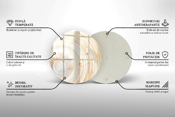 Kuchynská doska zo skla Textúra dreva