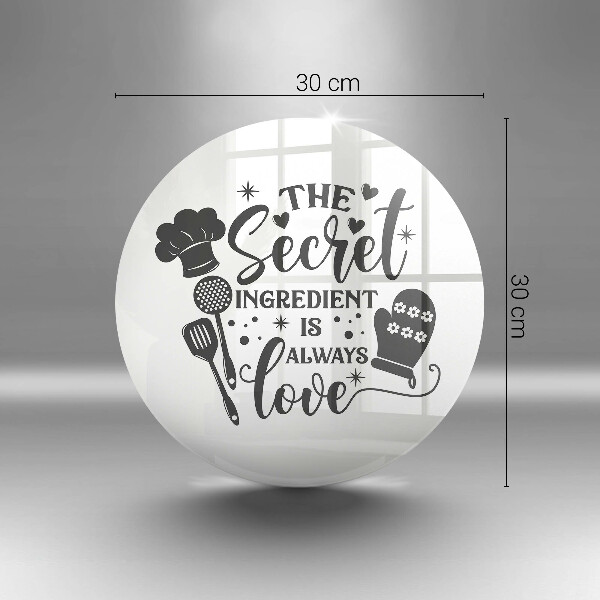 Kuchynská doska zo skla Nápis veta