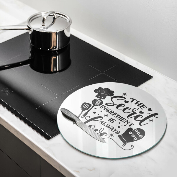 Kuchynská doska zo skla Nápis veta