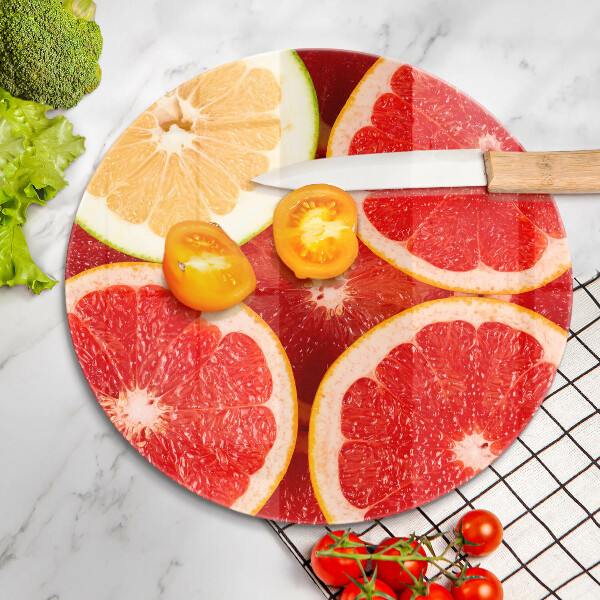 Kuchynská doska zo skla Plátky grapefruitu