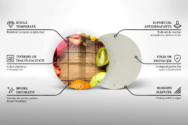 Kuchynská doska zo skla Čerstvé ovocie