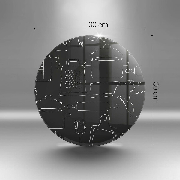 Kuchynská doska zo skla Kreslené kuchynské doplnky