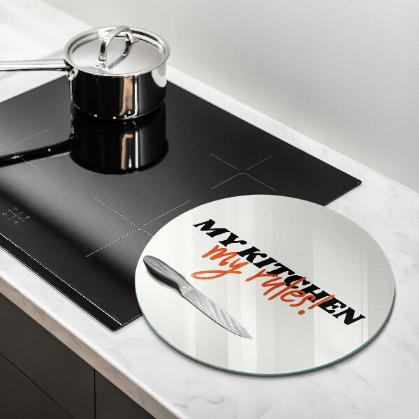 Kuchynská doska zo skla My kitchen my rules