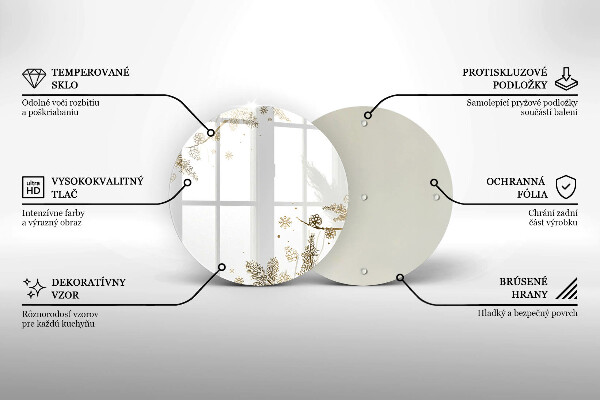 Kuchynská doska zo skla Zimné dekorácie