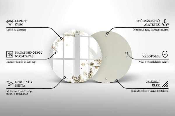 Kuchynská doska zo skla Zimné dekorácie