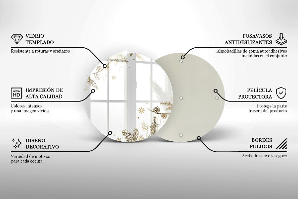 Kuchynská doska zo skla Zimné dekorácie