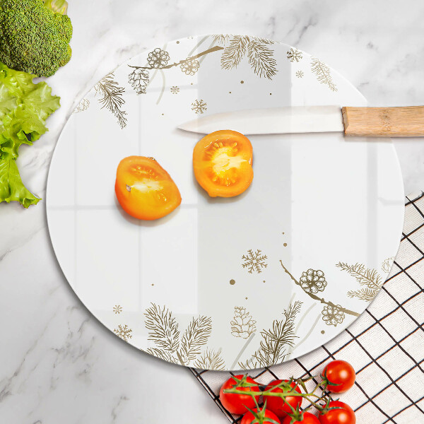 Kuchynská doska zo skla Zimné dekorácie