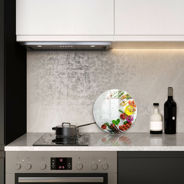 Kuchynská doska zo skla Zelenina a korenie