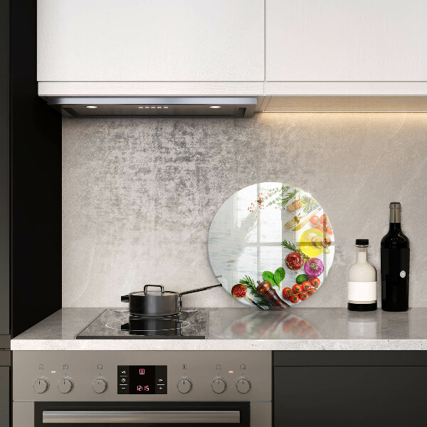 Kuchynská doska zo skla Zelenina a korenie