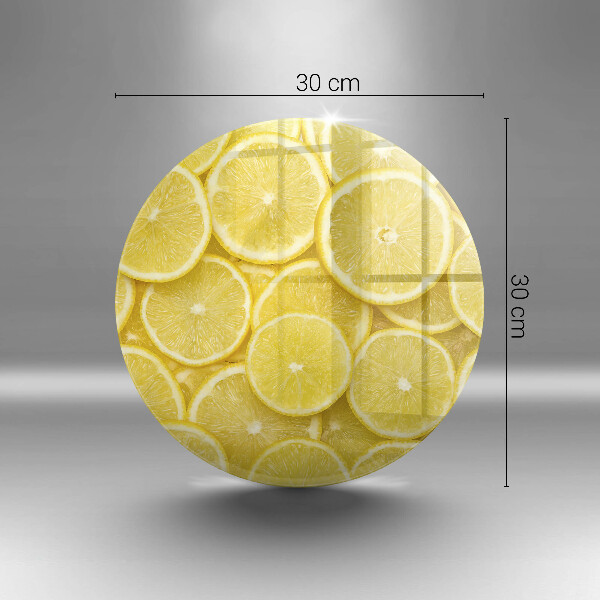 Kuchynská doska veľká zo skla Citrónové ovocie