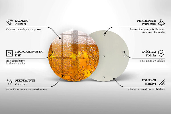 Kuchynská doska zo skla Pite pivnú penu