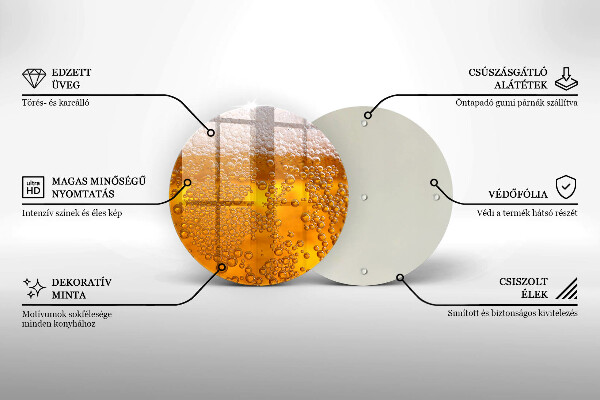 Kuchynská doska zo skla Pite pivnú penu