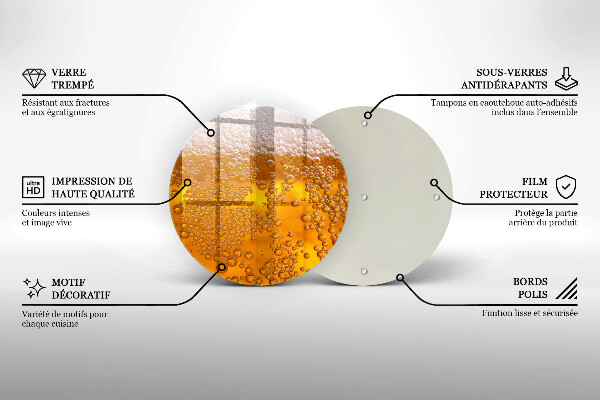 Kuchynská doska zo skla Pite pivnú penu