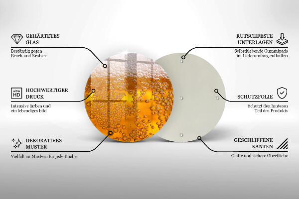 Kuchynská doska zo skla Pite pivnú penu