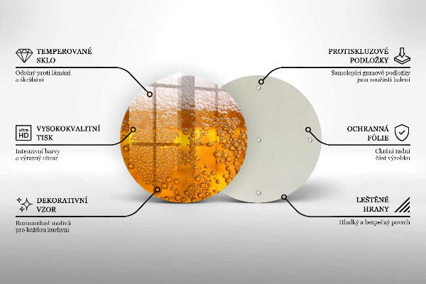 Kuchynská doska zo skla Pite pivnú penu