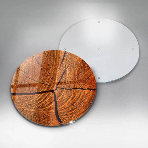 Kuchynská doska zo skla Drevená konštrukcia kmeňa