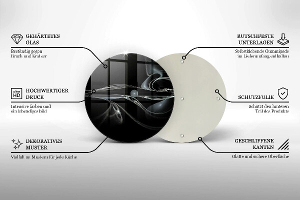 Kuchynská doska zo skla Moderná abstrakcia