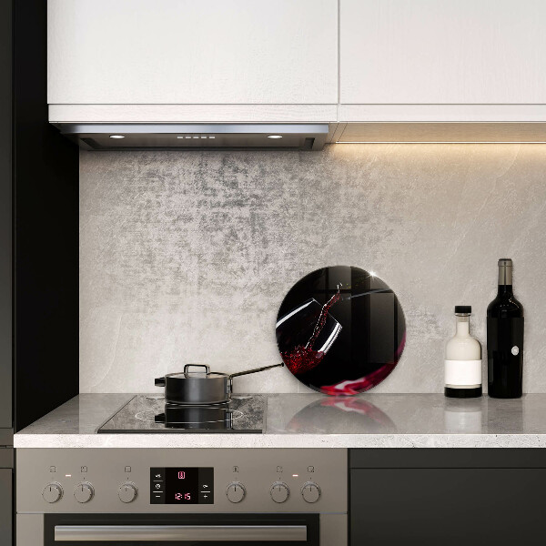 Kuchynská doska zo skla Pohárik červeného vína