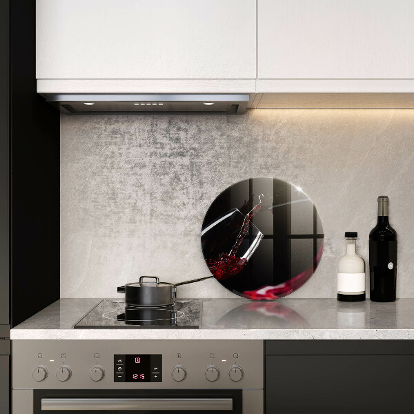 Kuchynská doska zo skla Pohárik červeného vína