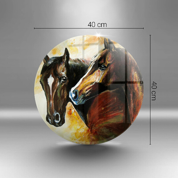 Kuchynská doska zo skla Zvieratá kone