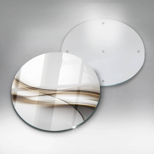 Kuchynská doska zo skla Mäkké línie abstrakcie