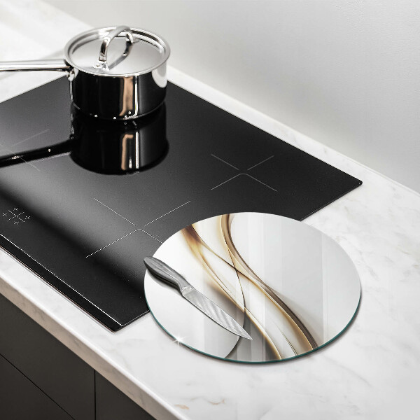 Kuchynská doska zo skla Mäkké línie abstrakcie