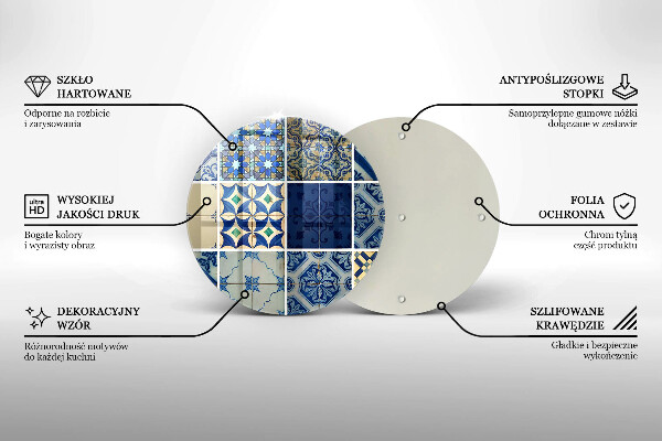 Kuchynská doska zo skla Dekoratívne dlaždice dlaždice