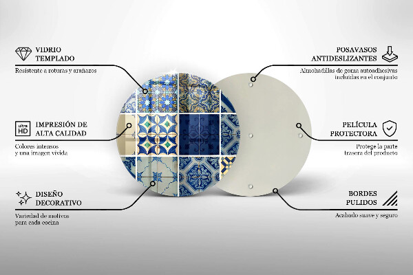 Kuchynská doska zo skla Dekoratívne dlaždice dlaždice