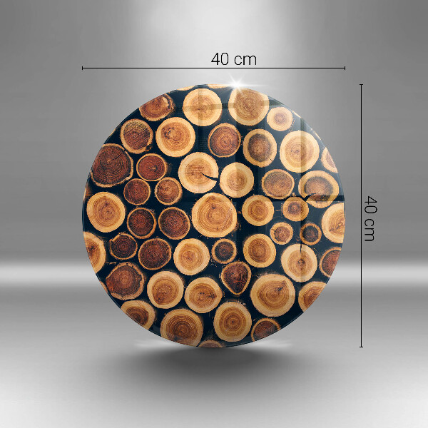 Kuchynská doska zo skla Drevené pne stromov