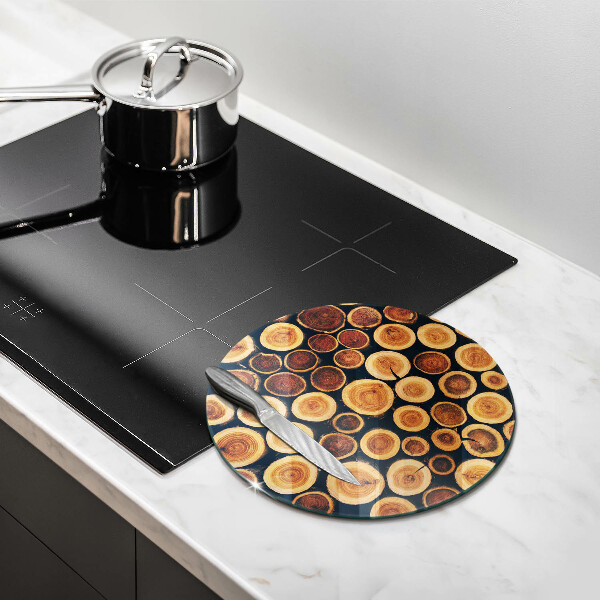 Kuchynská doska zo skla Drevené pne stromov