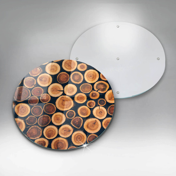 Kuchynská doska zo skla Drevené pne stromov