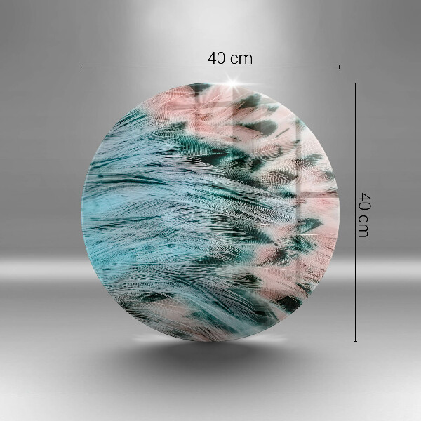 Kuchynská doska zo skla Boho vtáčie perie