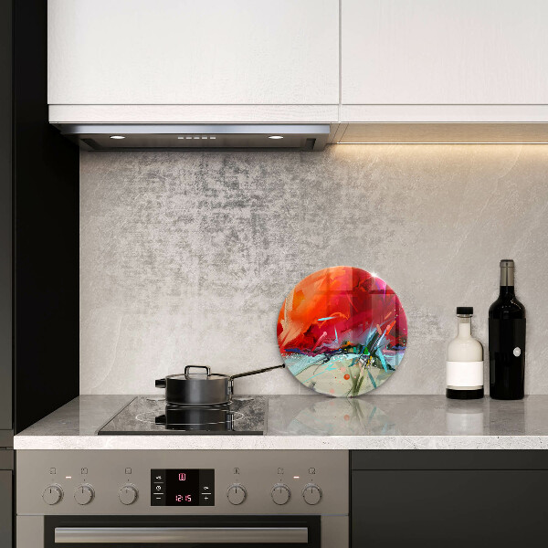 Kuchynská doska zo skla Maľovaná abstrakcia