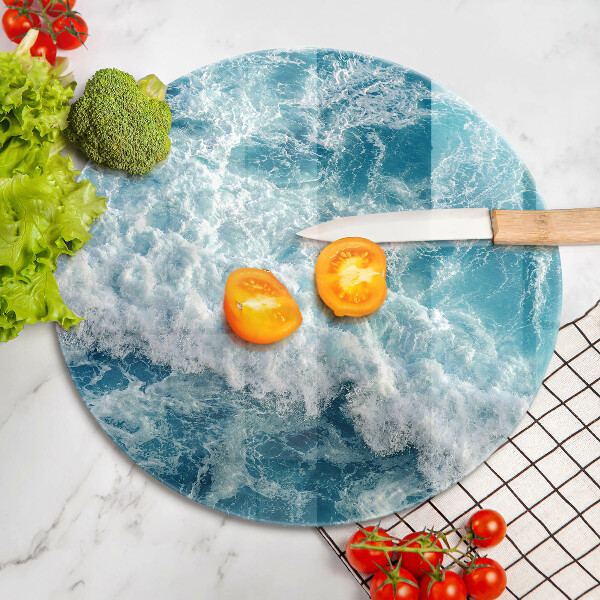 Kuchynská doska zo skla Vlny morskej vody