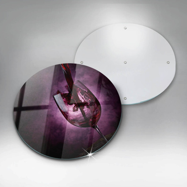 Kuchynská doska zo skla Pohár vína