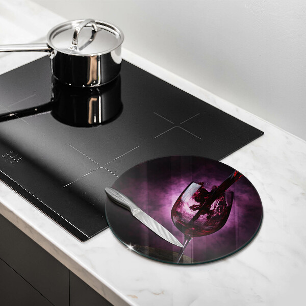 Kuchynská doska zo skla Pohár vína