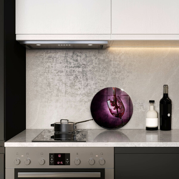 Kuchynská doska zo skla Pohár vína