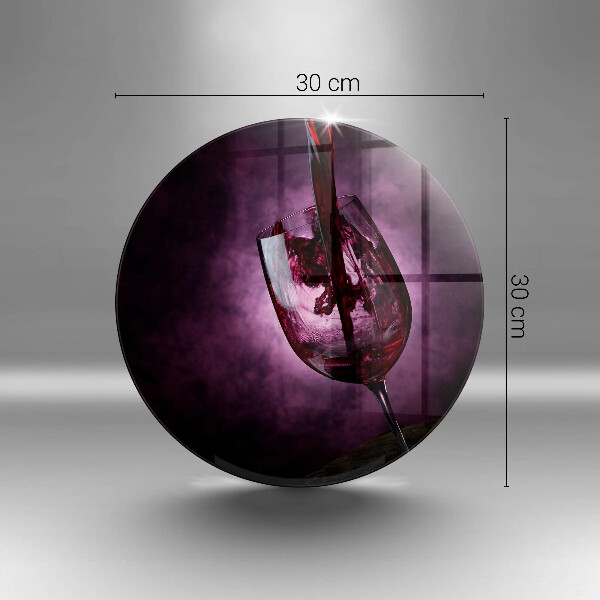 Kuchynská doska zo skla Pohár vína