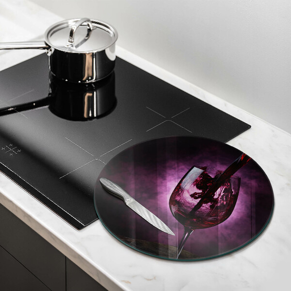 Kuchynská doska zo skla Pohár vína